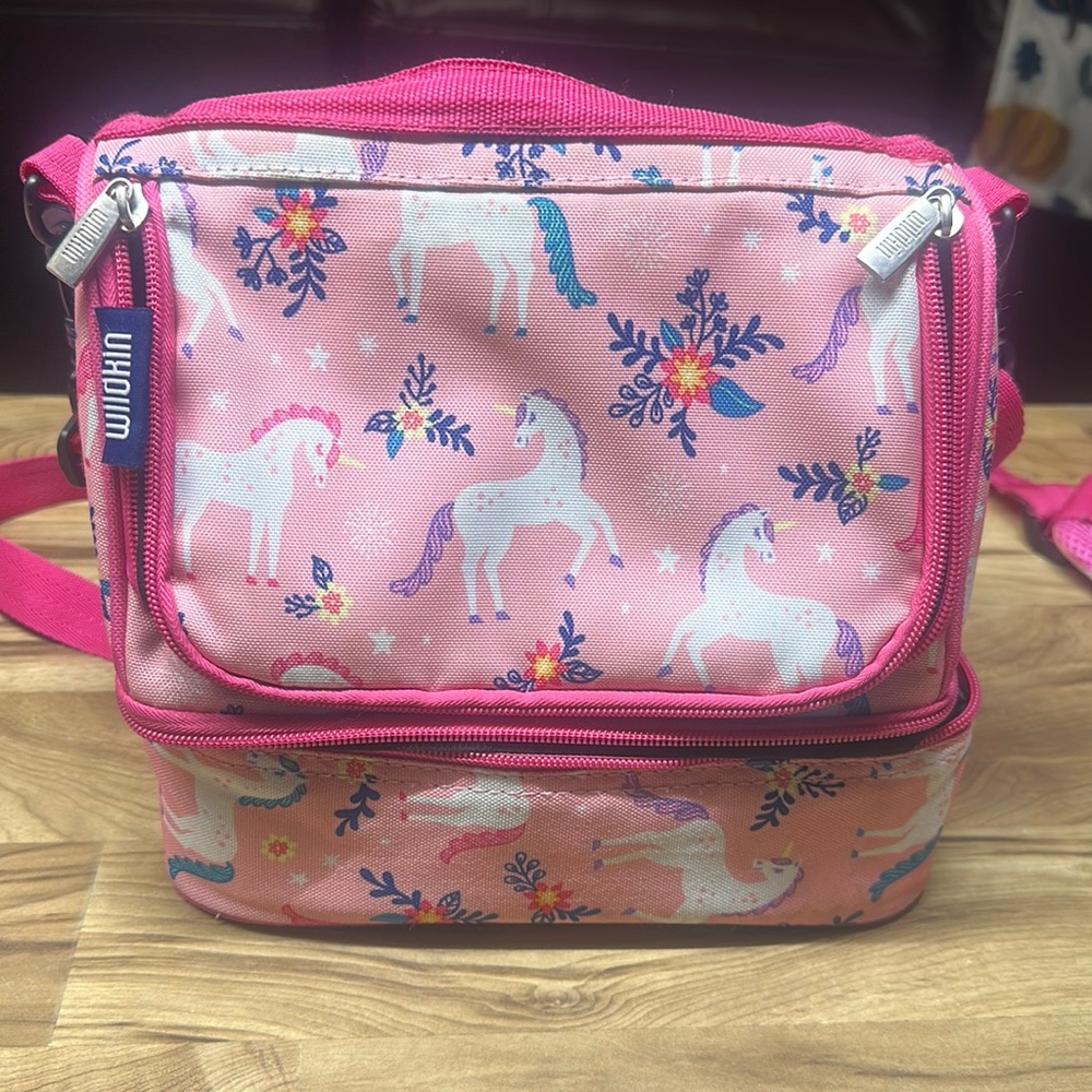 wildkin unicorn lunch bag